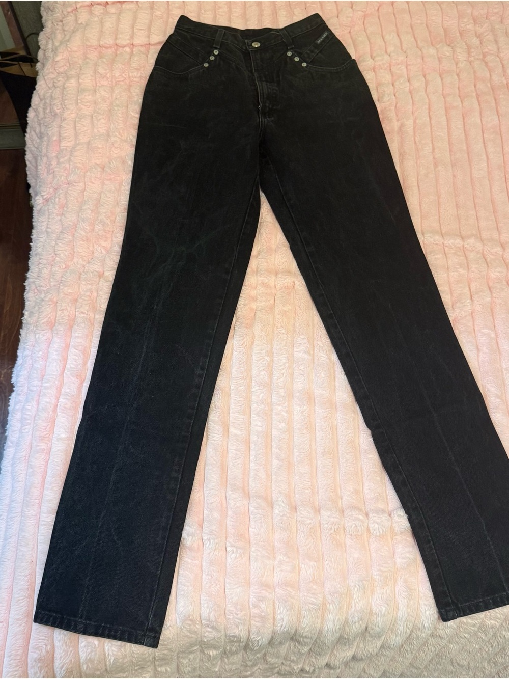 Vintage authentic Rockies black high waisted straight leg jeans